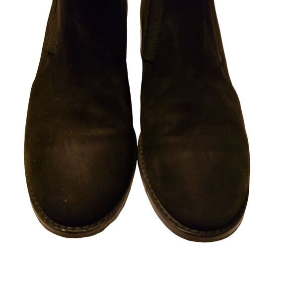 Eileen Fisher Black Suede Ankle Boots Booties Shoes Size 7.5 Pull-on - Picture 12 of 16